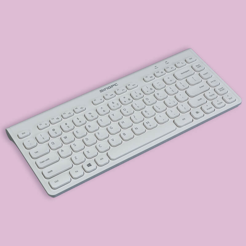 Bộ bàn phím và chuột không dây SingPC WKB-L264CB Trắng6