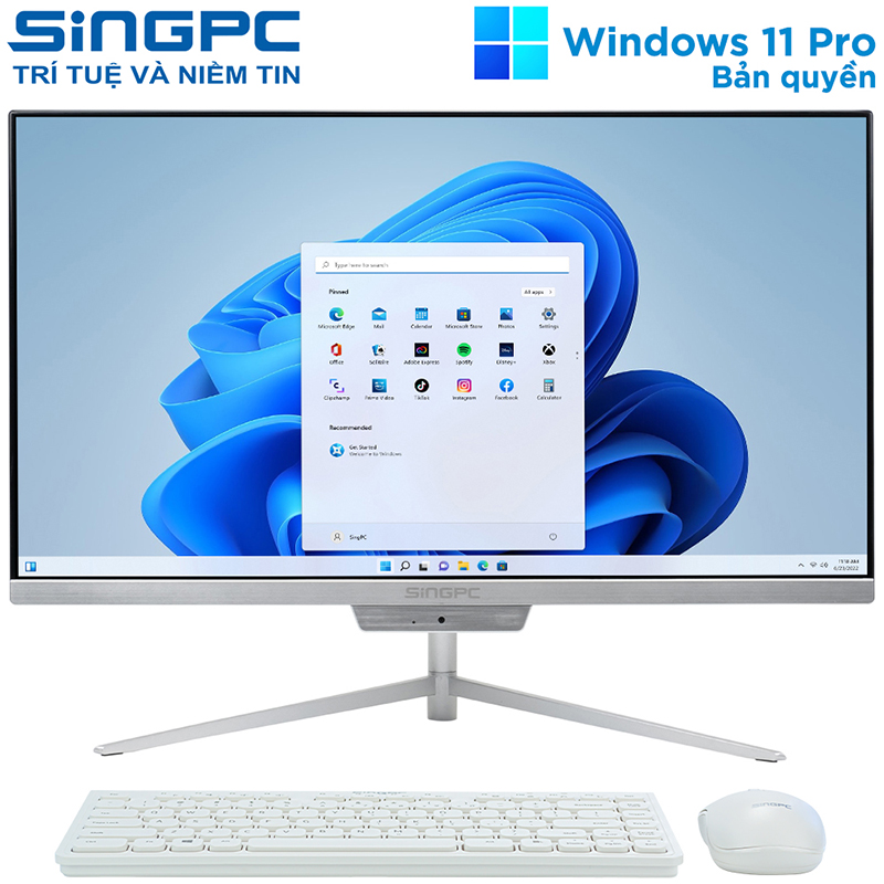 Máy tính All in one SingPC M22Vi382-W