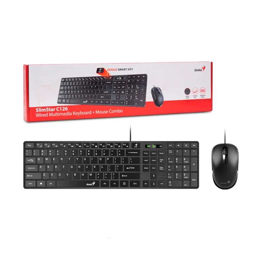 Bộ Phím Chuột Không Dây Genius SlimStar C1261